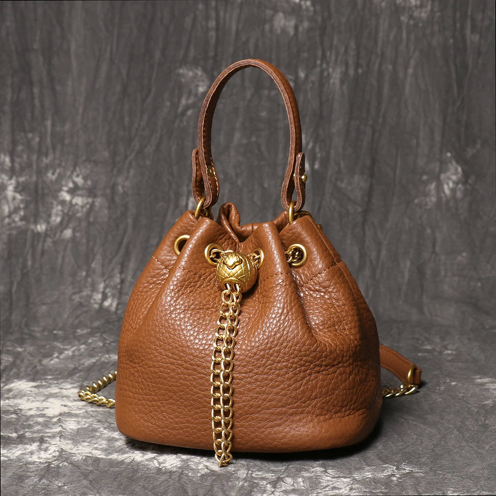 Velmira Bucket Bag – Leder Umhängetasche