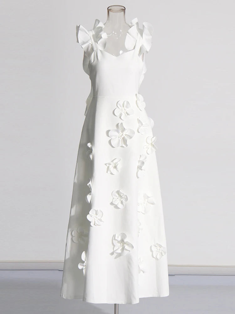 Elegant Summer Flair sleeveless maxi dress 