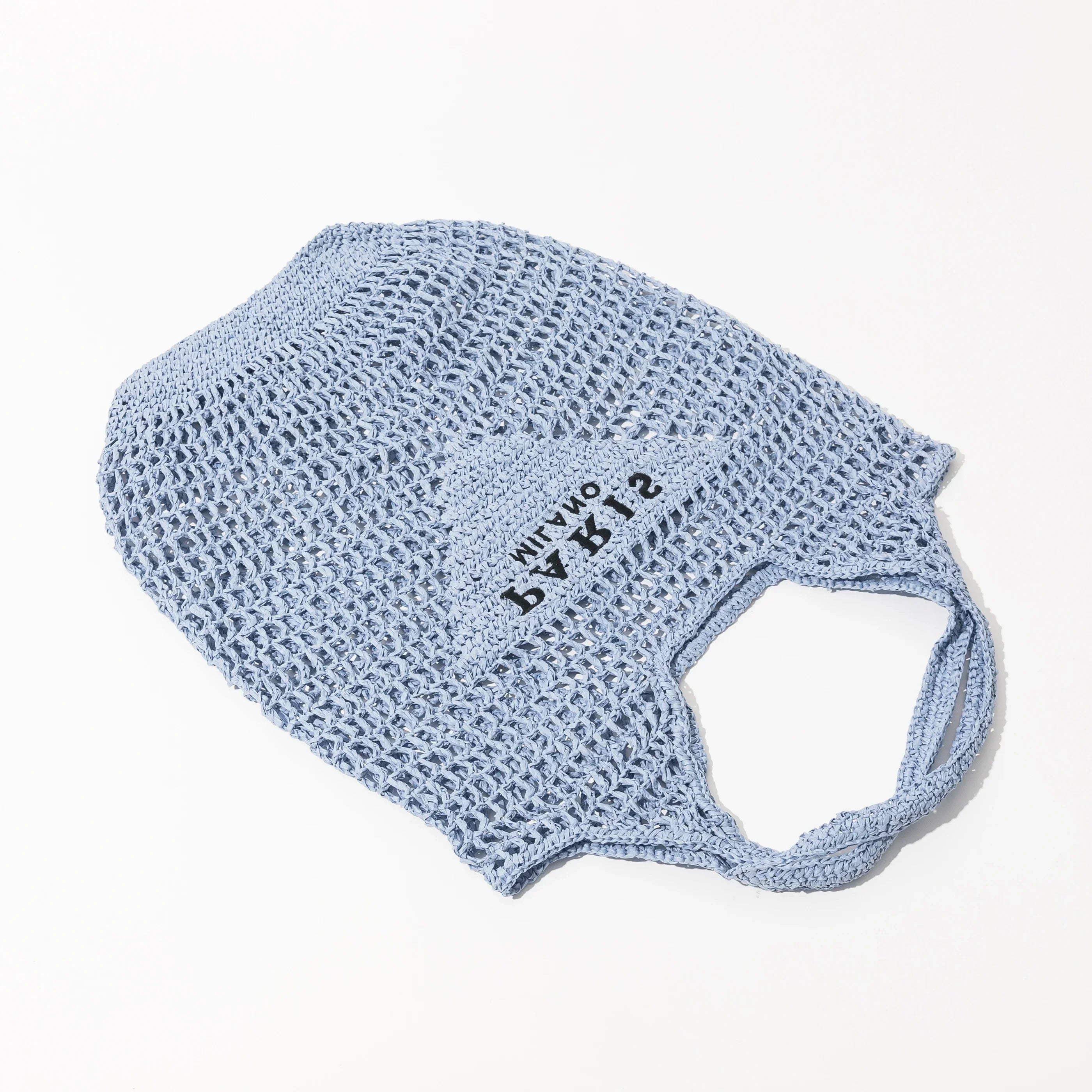 Solina – Handgefertigte Basttasche aus natürlichem Raffia mit Hohlmuster