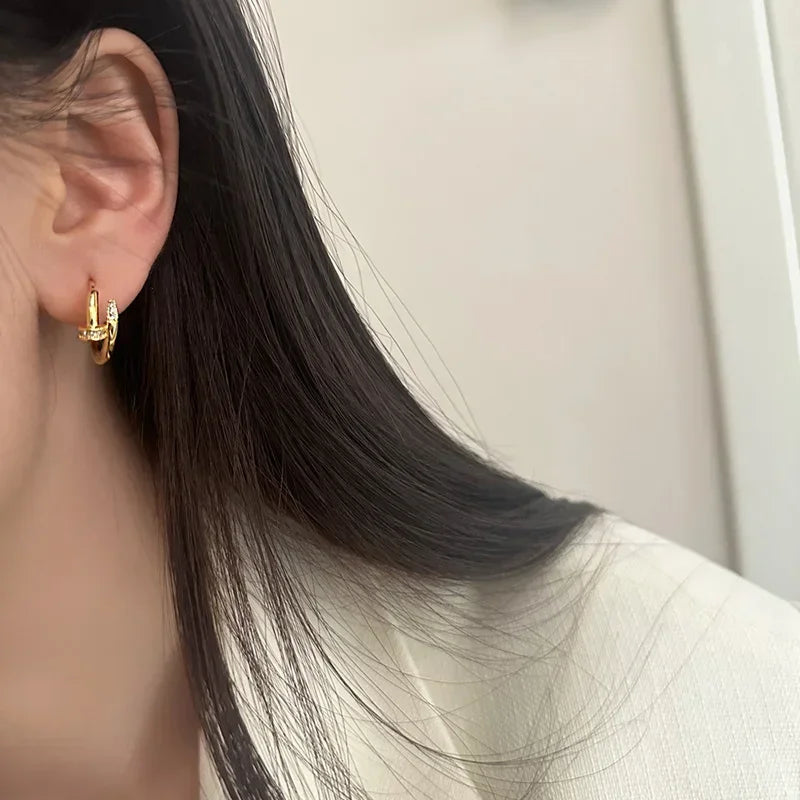 Nivara Hoops – 925 Sterling Silber Creolen
