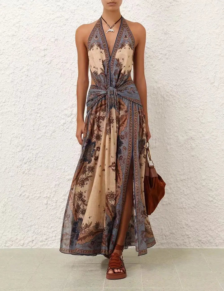 Sunlit Breeze – Midi-Kleid