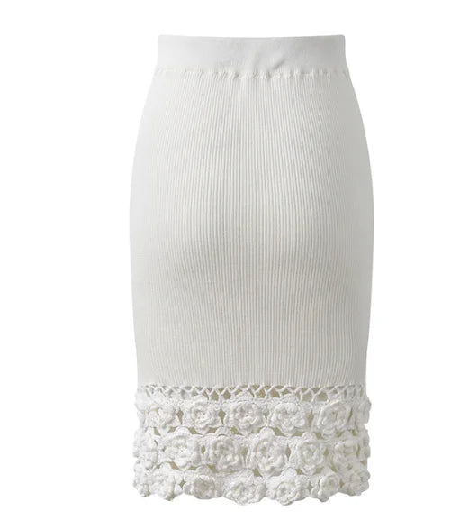Avelisse Crochet Set – Strick Top & Midi Rock
