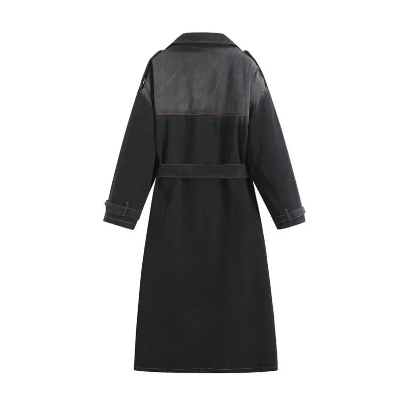 Jane Loose Jeans-Style Coat 