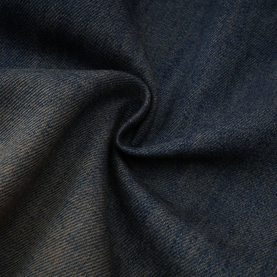 Colette – Denim two-piece/ top/ pants with lace in blue &amp; ecru