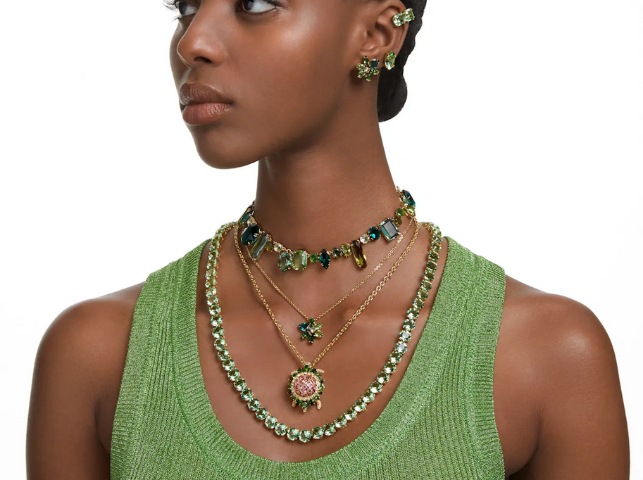 Emerald Drop – Kleine Kristallkette