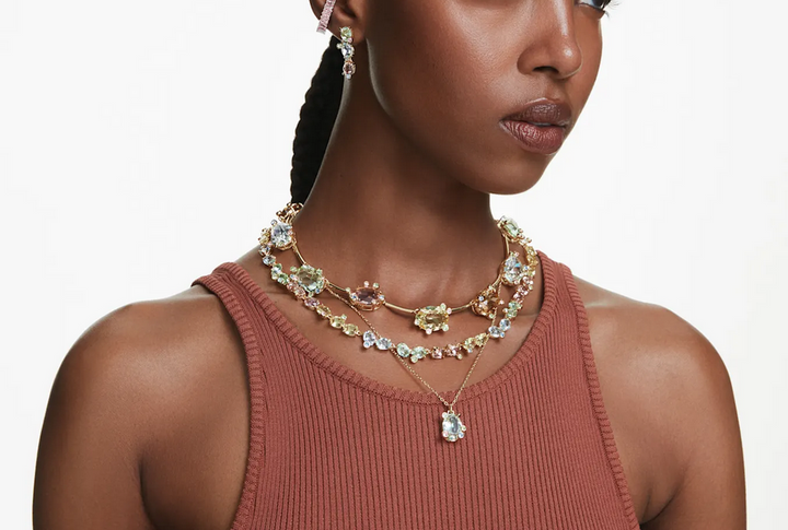 Crystal Drop – Exquisite Halskette aus Edelstahl mit Tropfen-Cut