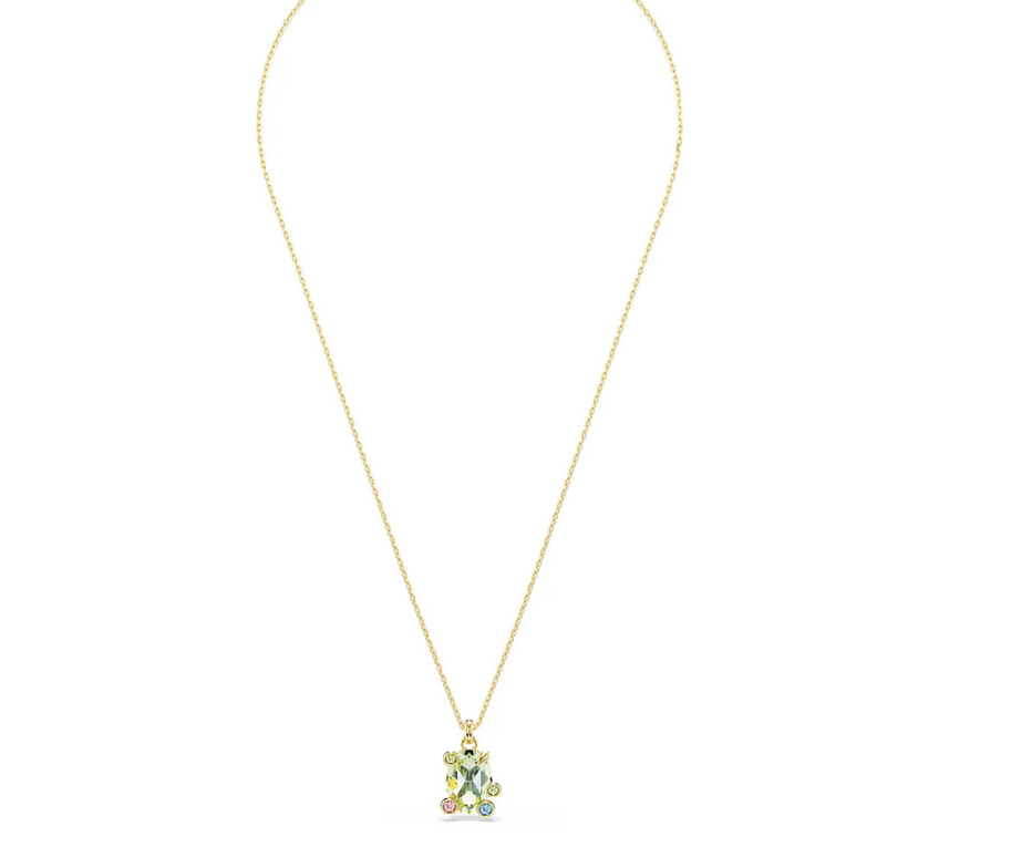 Crystal Drop – Edelstahl-Halskette mit Tropfenanhänger