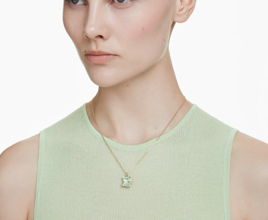 Crystal Drop – Edelstahl-Halskette mit Tropfenanhänger