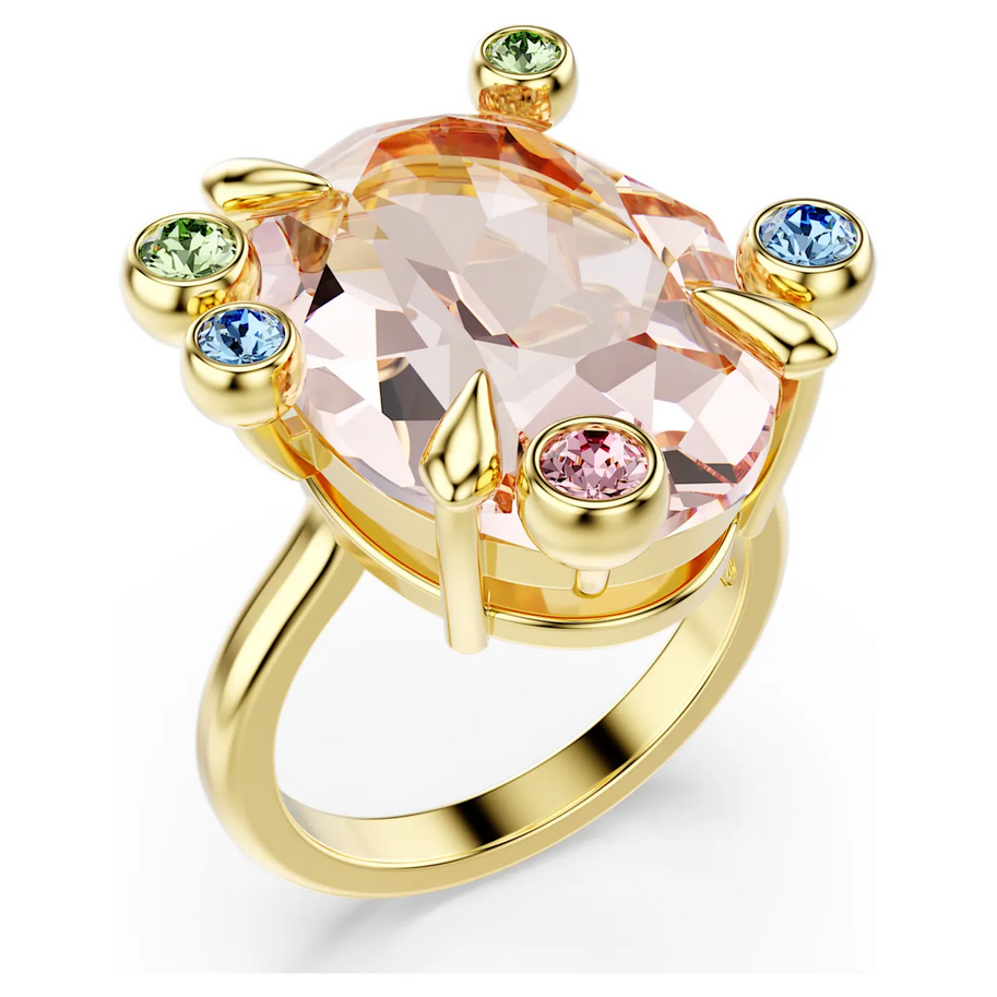 Crystal Drop Ring – Edelstahlring mit Tropfenkristall 3er Set