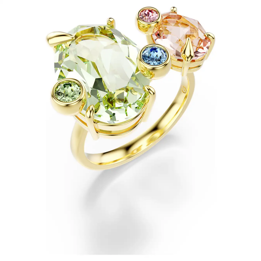 Crystal Drop Ring – Edelstahlring mit Tropfenkristall 3er Set