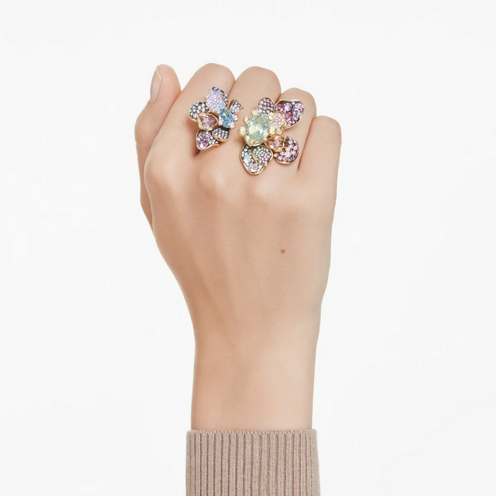 Floralux Kristallblüten – Statement Ring