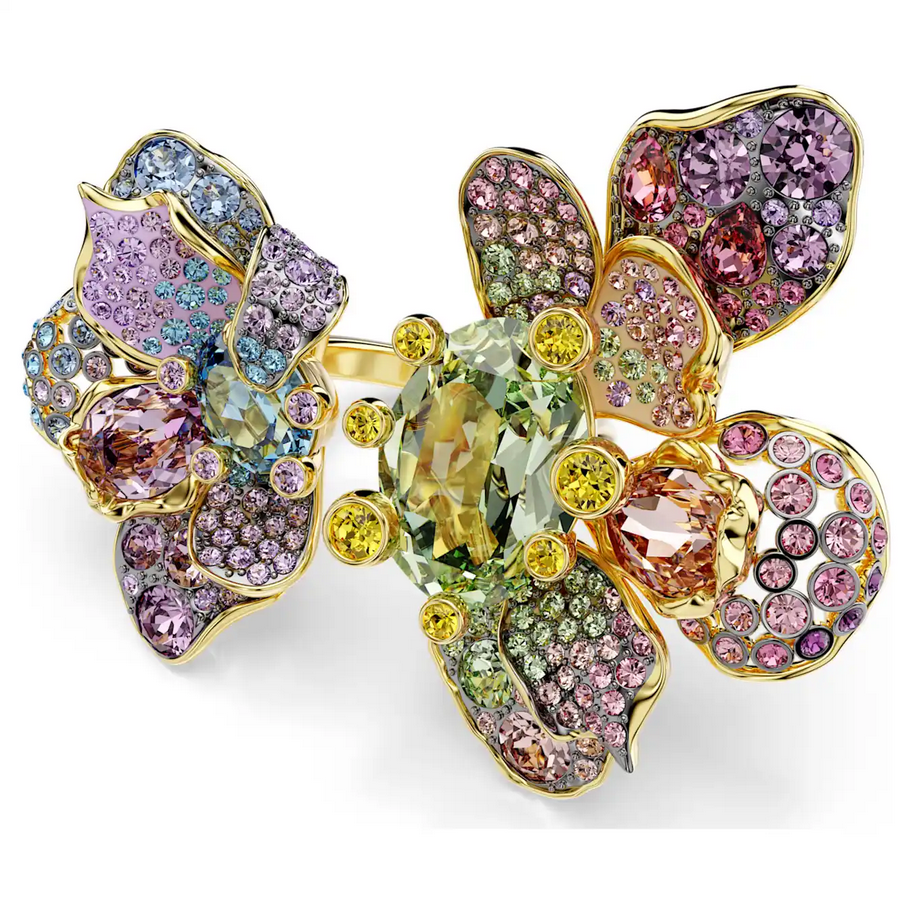 Floralux Crystal Flowers – Statement Ring