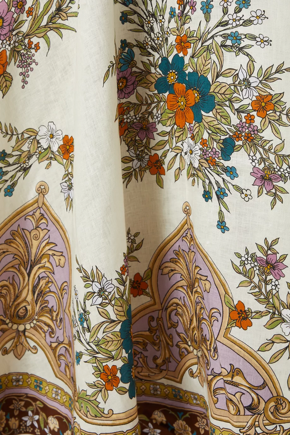 Lumière Summer Linen Midi Dress