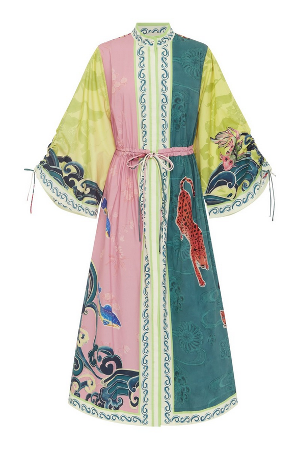 Aurelia Multicolor Leopard Shirtdress