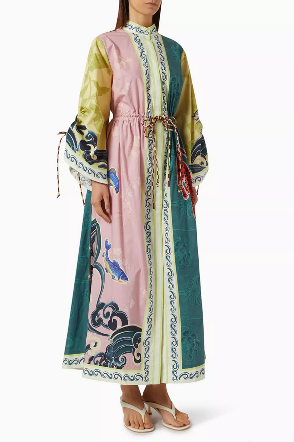 Aurelia Multicolor Leopard Shirtdress