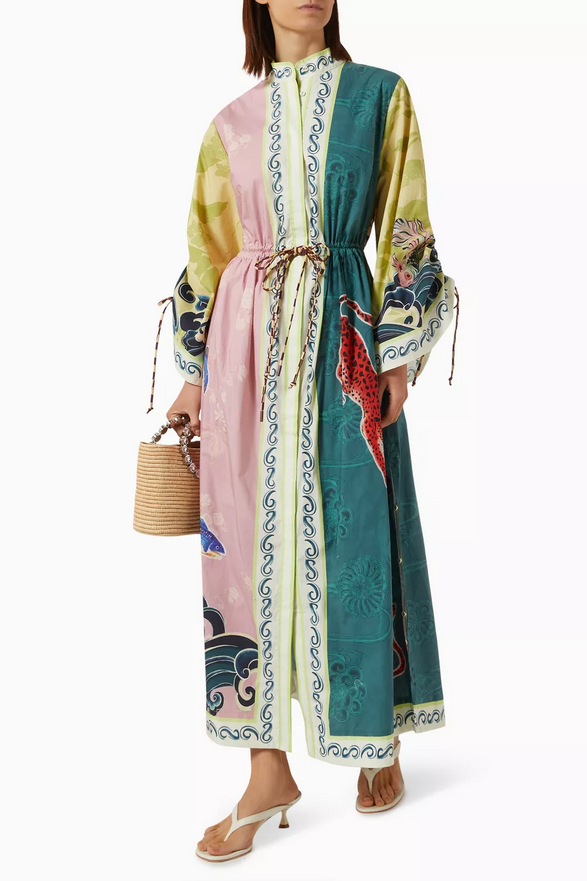 Aurelia Multicolor Leopard Shirtdress