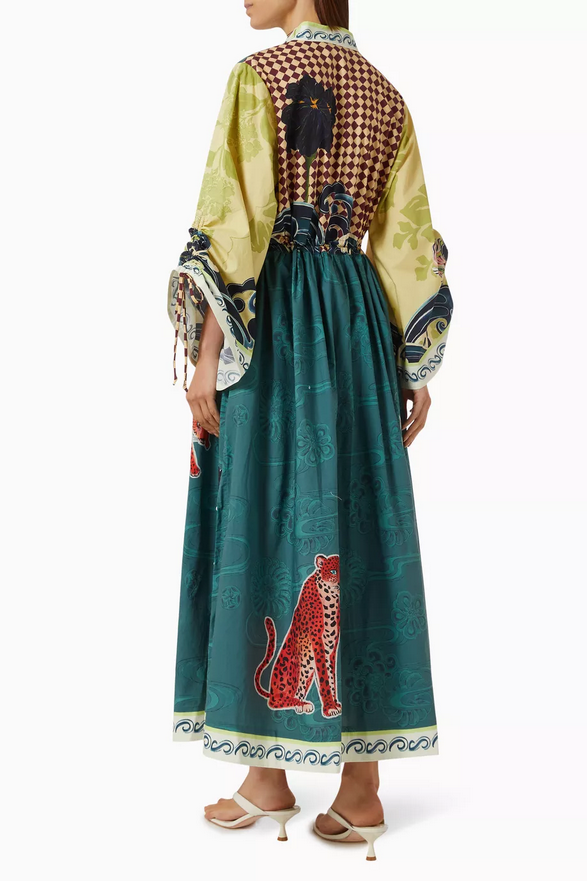 Aurelia Multicolor Leopard Shirtdress