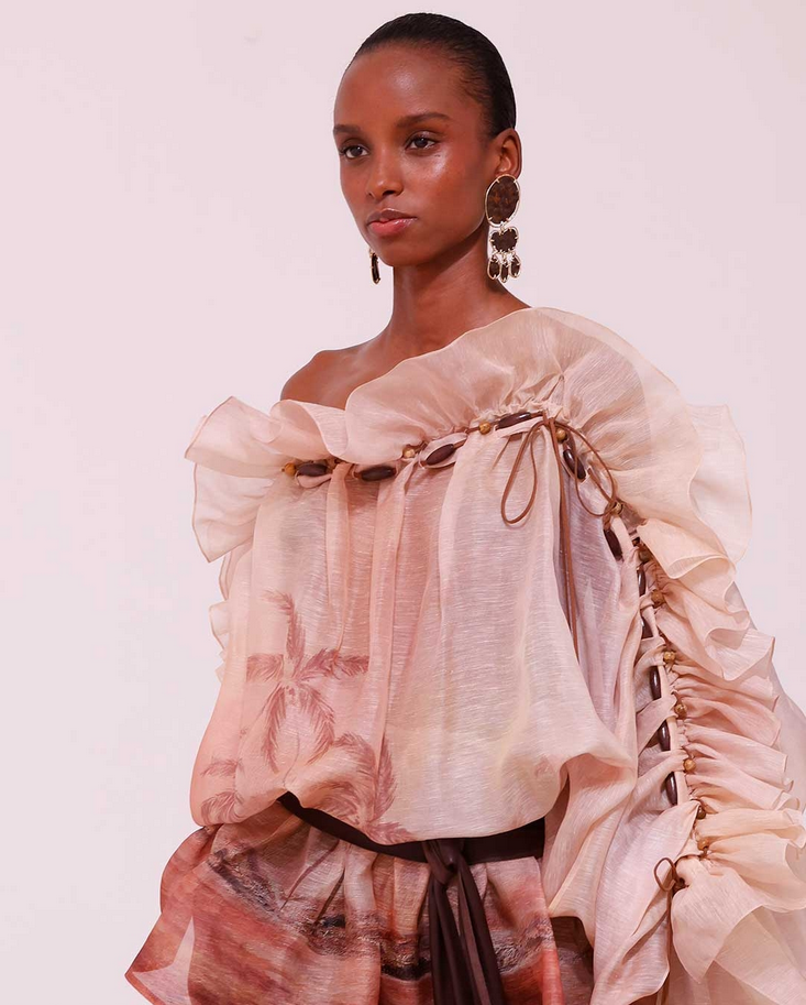 Rustic Dream Ruffle Mini Dress