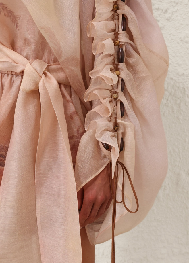 Rustic Dream Ruffle Mini Dress