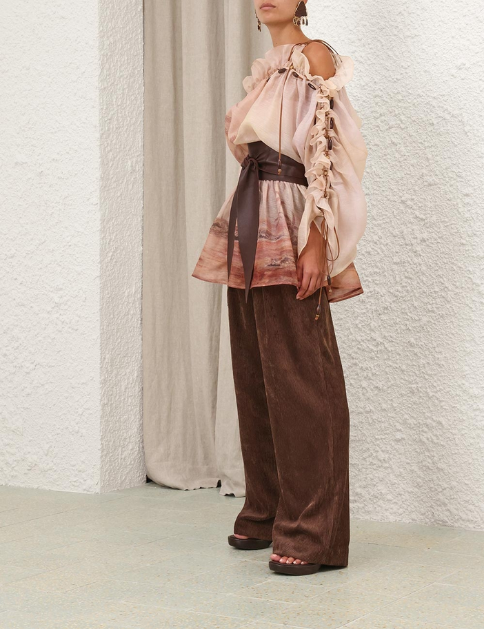 Rustic Dream Ruffle Mini Dress