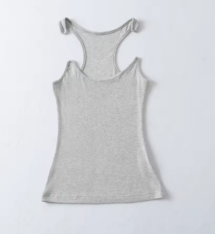 Nyra – Rib-knit top with invisible straps