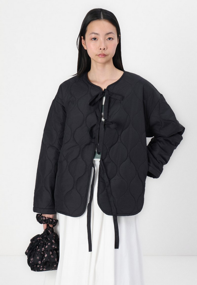 Viola - Jacket Moderne Steppjacke Schwarz