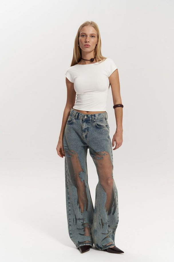 Urban Mesh Jeans – Stilvolle Leichtigkeit