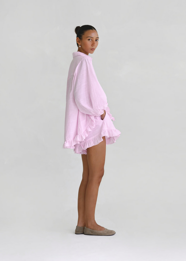 Rosé Breeze Set – 2-teiliges Streifen-Outfit
