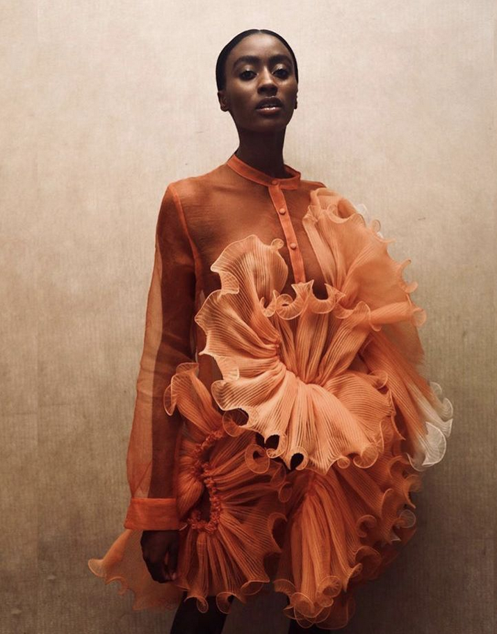 Orlina Dress - with ruffles