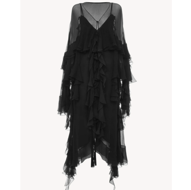 Élégance Noire – Französisches Zweiteiler-Kleid