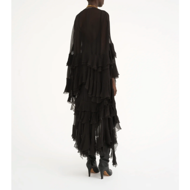 Élégance Noire – Französisches Zweiteiler-Kleid