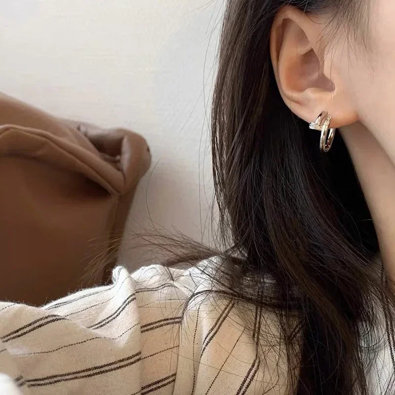 Nivara Hoops – 925 Sterling Silber Creolen