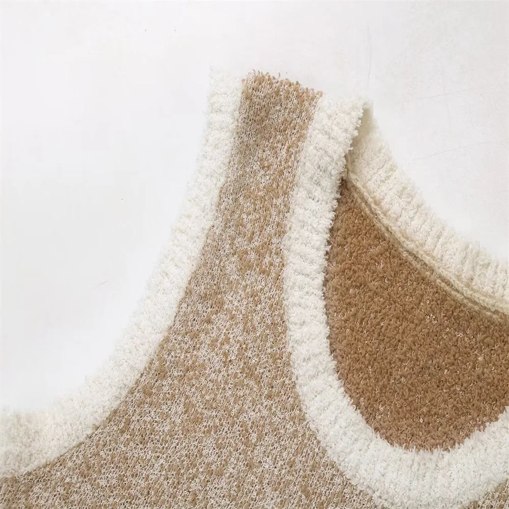 SweetLoops – Cartoon Knit Halter Vest