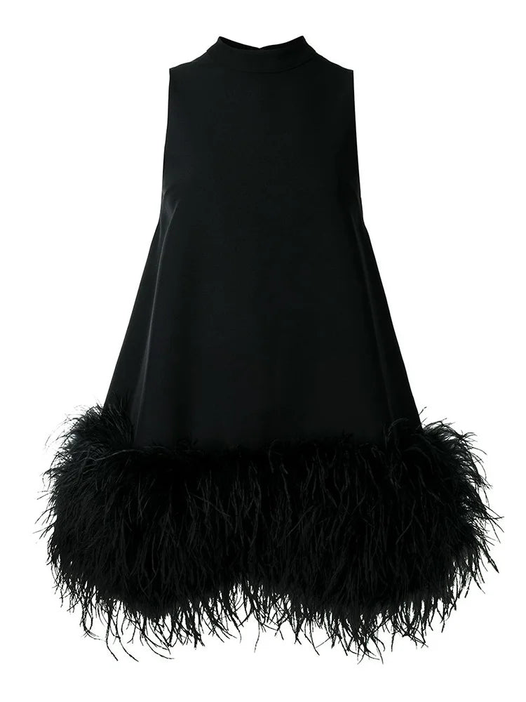 Name: Selena – Featherweight A-line dress with tassels for women 