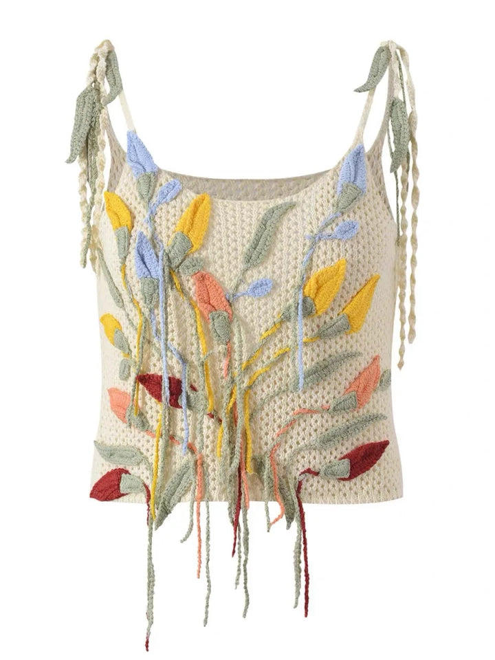 Fioriva – Embroidered Knit Camisole