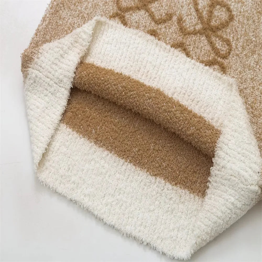 SweetLoops – Cartoon Knit Halter Vest