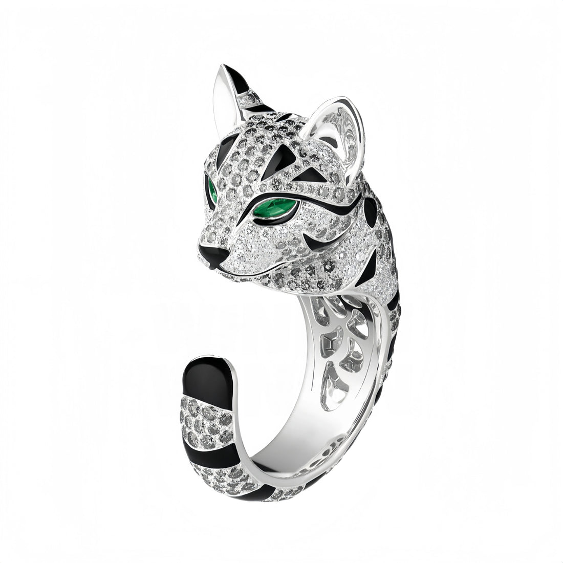 Felyra Ring – 925 Sterling Silber Tiermotiv-Ring mit Goldplattierung