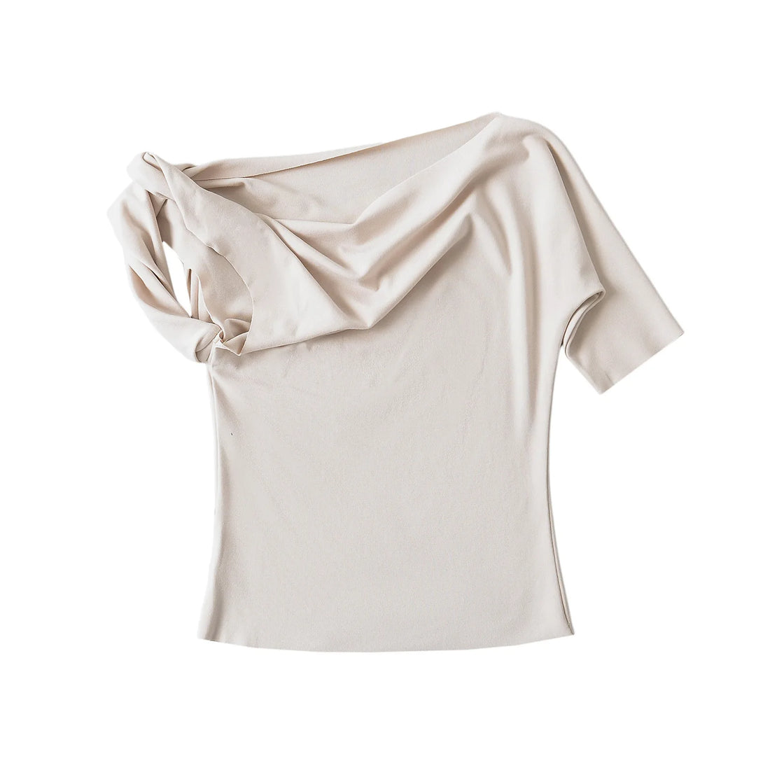 Twist & Sleek One-Shoulder Top