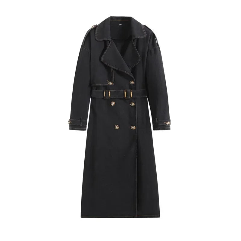 Jane Loose Jeans-Style Coat 