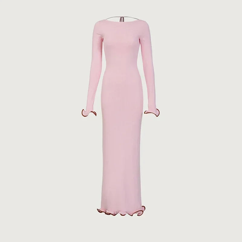 Luxe Chic Strick-Maxikleid