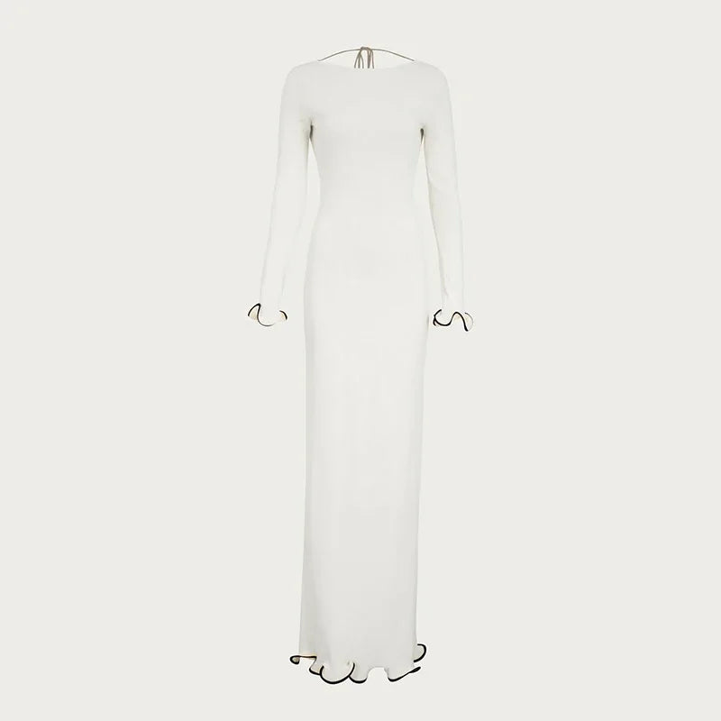 Luxe Chic Strick-Maxikleid