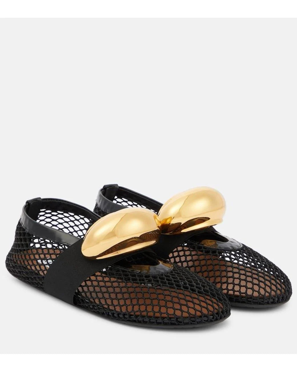 Aline Flat Shoes PU Leather - Net Ballerinas 