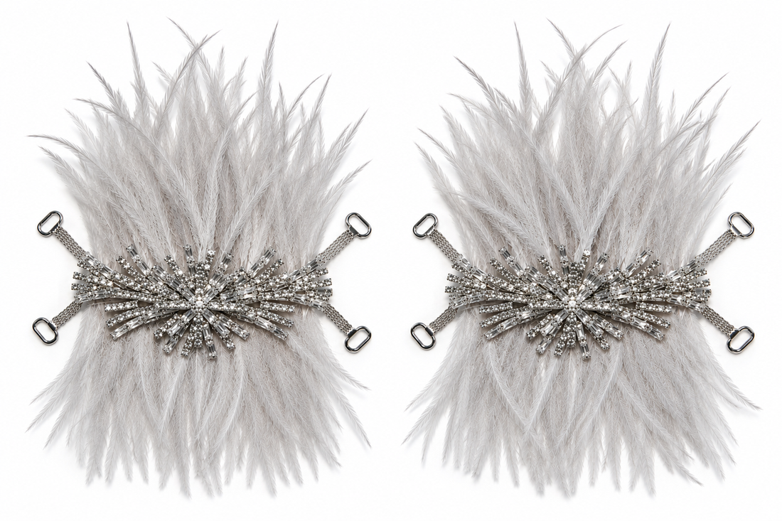 Silver Grey Feather Dream – Crystal Silver