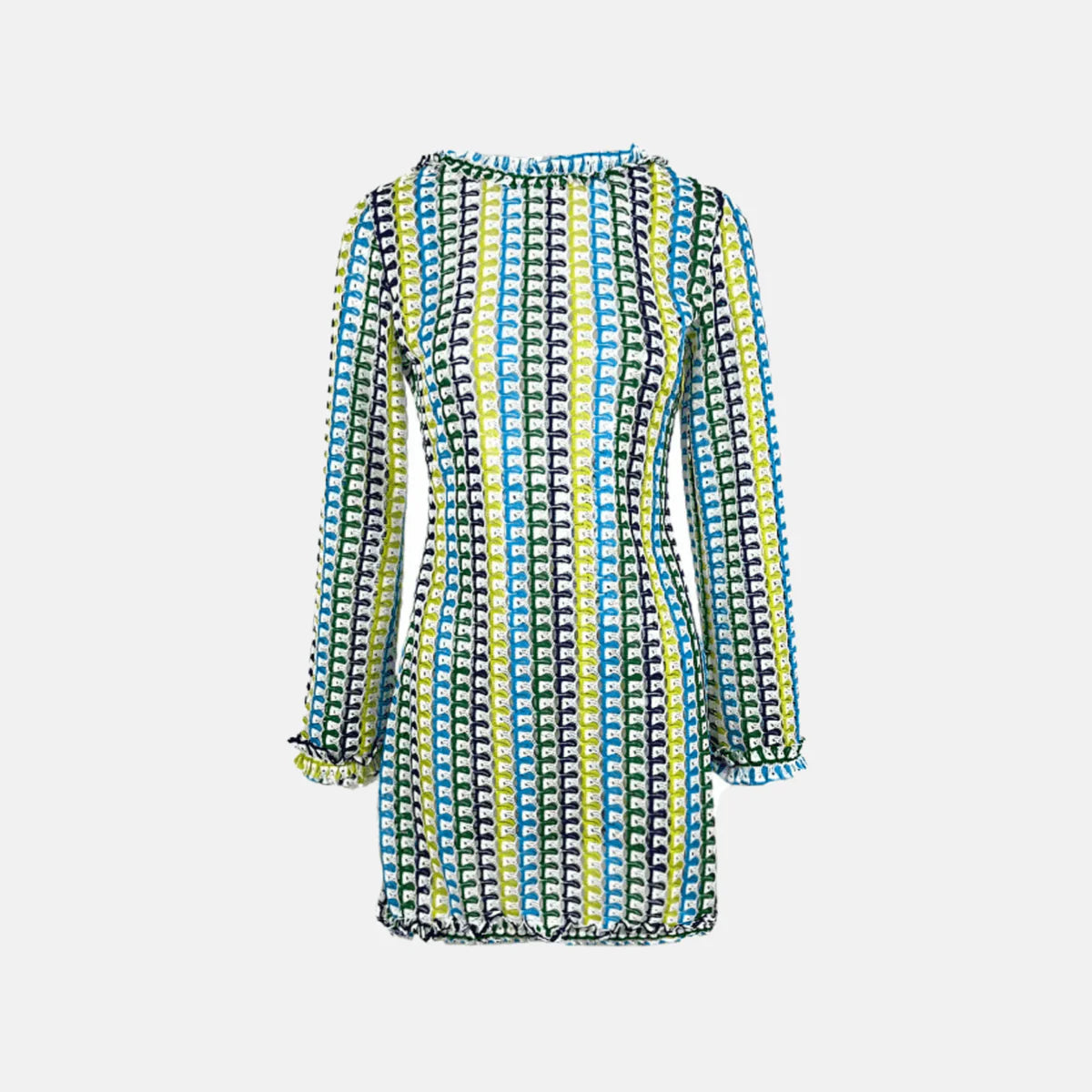 Nice Crochet Dream – Elegant crochet-knit mini dress for summer &amp; vacation 