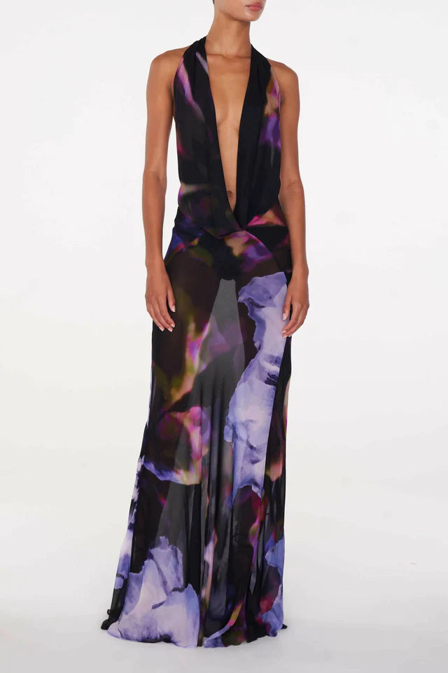MIDNIGHT BLOOM – Maxi dress 