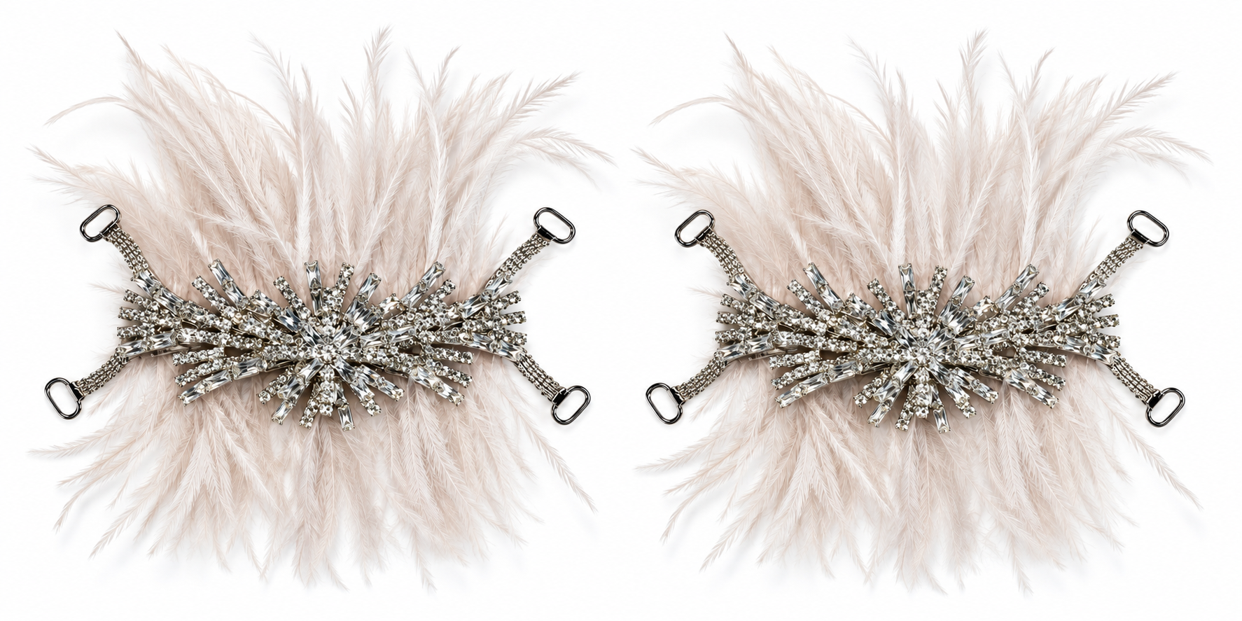 Pure White Feather Dream – Crystal Silver