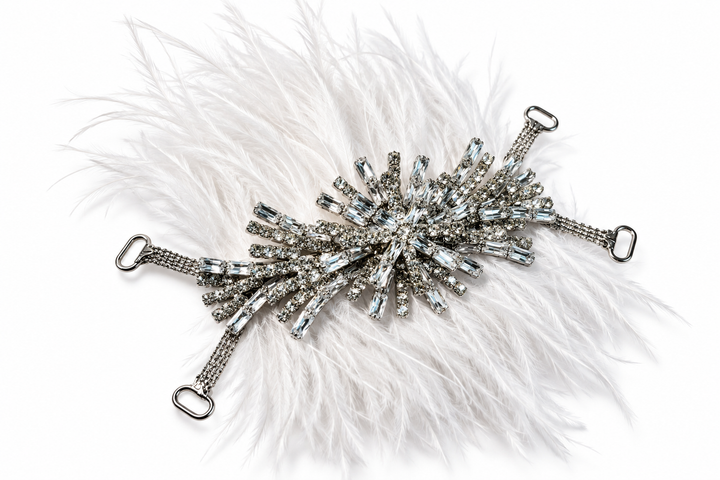 Pure White Feather Dream – Crystal Silver