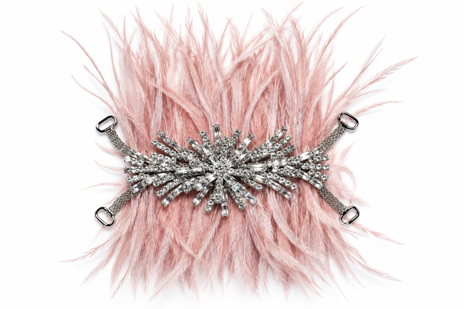 Blush Feather Dream – Crystal Silver