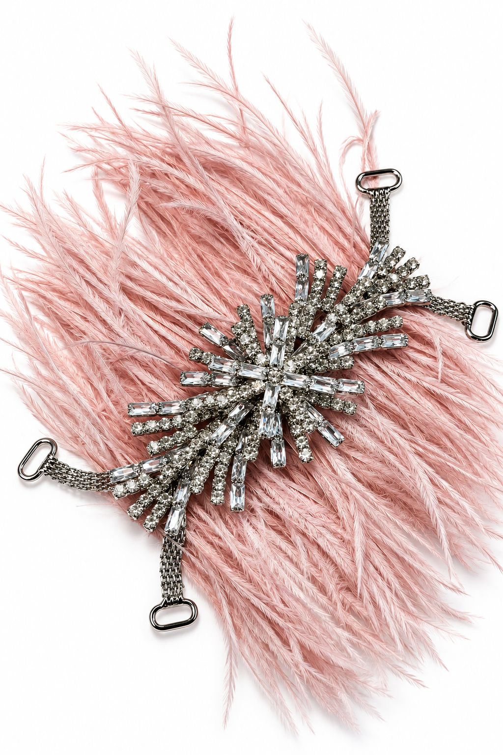Blush Feather Dream – Crystal Silver