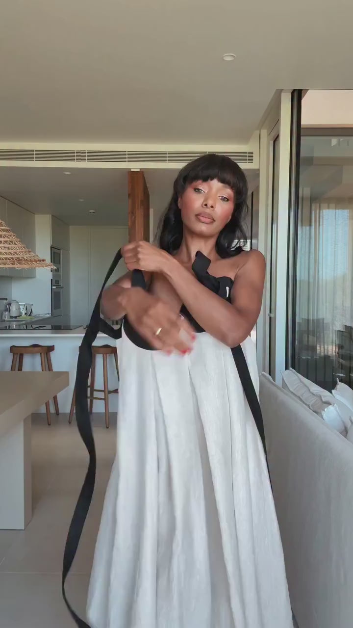 Aureli Maxi – Elegant patchwork dress